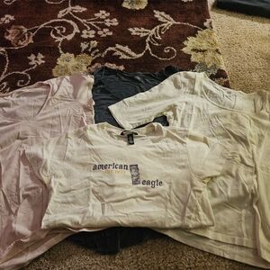 Lot Of 4 Juniors Size Small And Medium Shirts Calvin Klein American Eagle